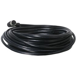 10 m kabel 5 x 0.34 mm2 + afscherming haakse M12-5 female connector